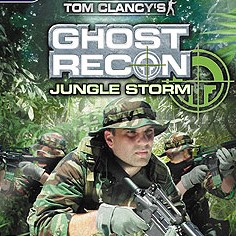 packshot for the video game called Ghost Recon Jungle Storm